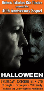 40th Anniversary Halloween Movie Sequel @ Historic Ritz Theatre